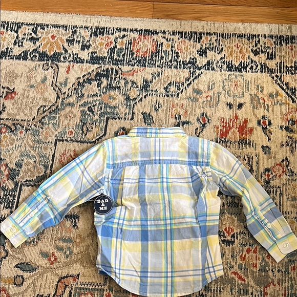 Children’s Place Plaid Shirt in Blue and Yellow - Picture 4 of 4
